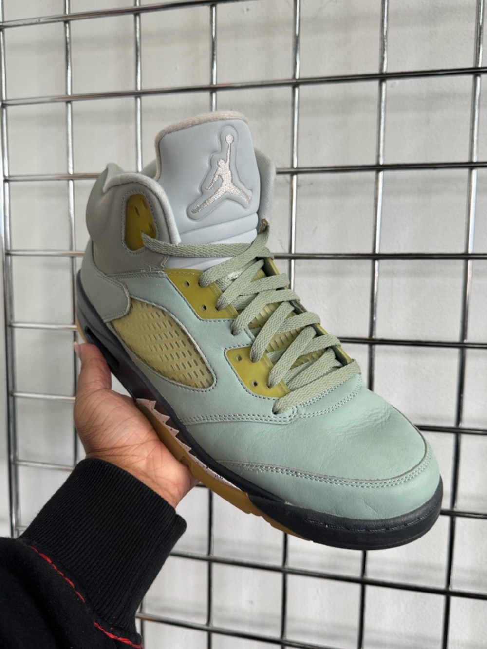 Nike Air Jordan 5 Retro Jade Horizon Mens Size 13 Green Silver DC7501-300 - Picture 4 of 10